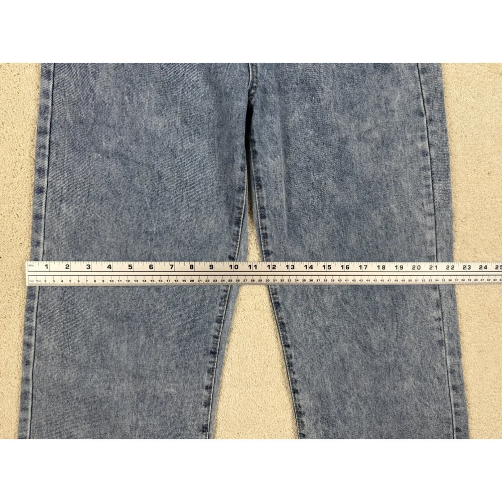 Love Soho High-Waisted Wide Leg Acid Wash Blue Jeans Women's Sz 7 (29x30) #1476